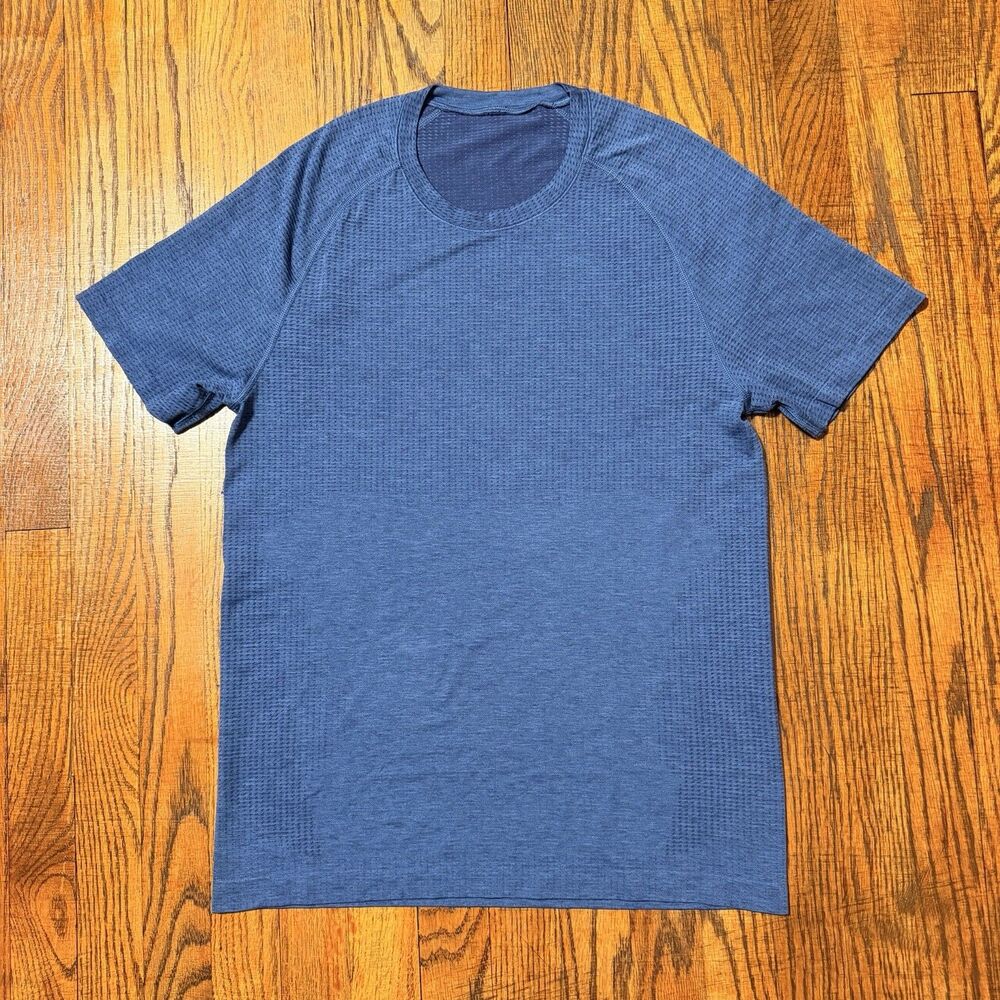 Lululemon Metal Vent Tech Short Sleeve Shirt Mens Small Blue Training Top